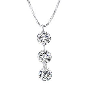 Swarovski Crystals 6 CTW Naked Drill Necklace